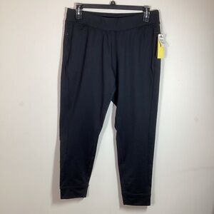 NWT ZELLA Black L Athletic Jogger Pants Low Compression Moisture Wicking